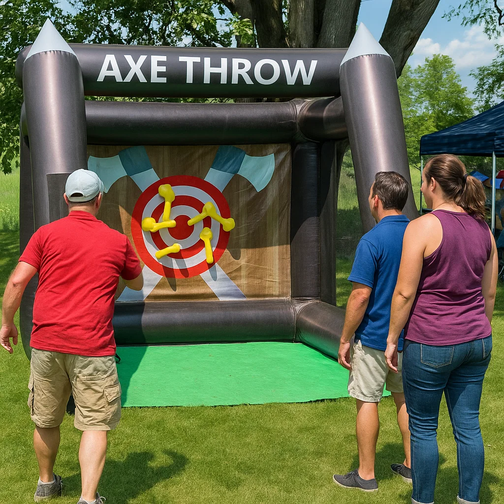 ready for indoor or outdoor use; high-throughput party activity.