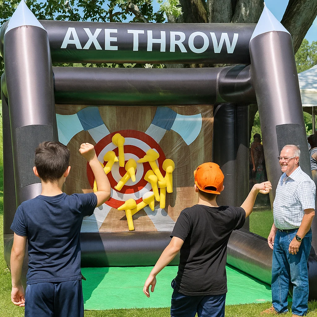 Inflatable Axe Throwing Rentals in Franklin, NJ | Party Pros East Coast