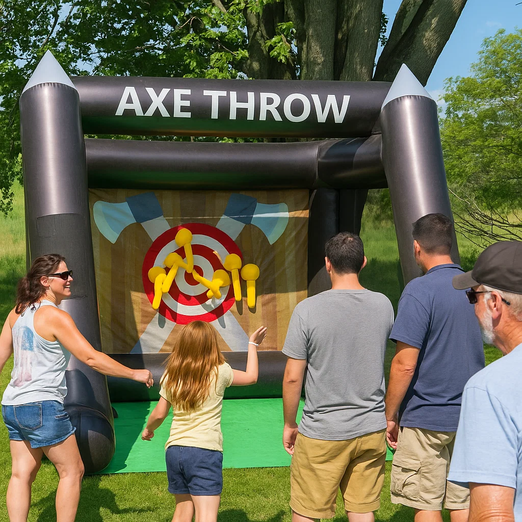 Inflatable Axe Throwing Rentals in Clifton Heights, PA | Party Pros