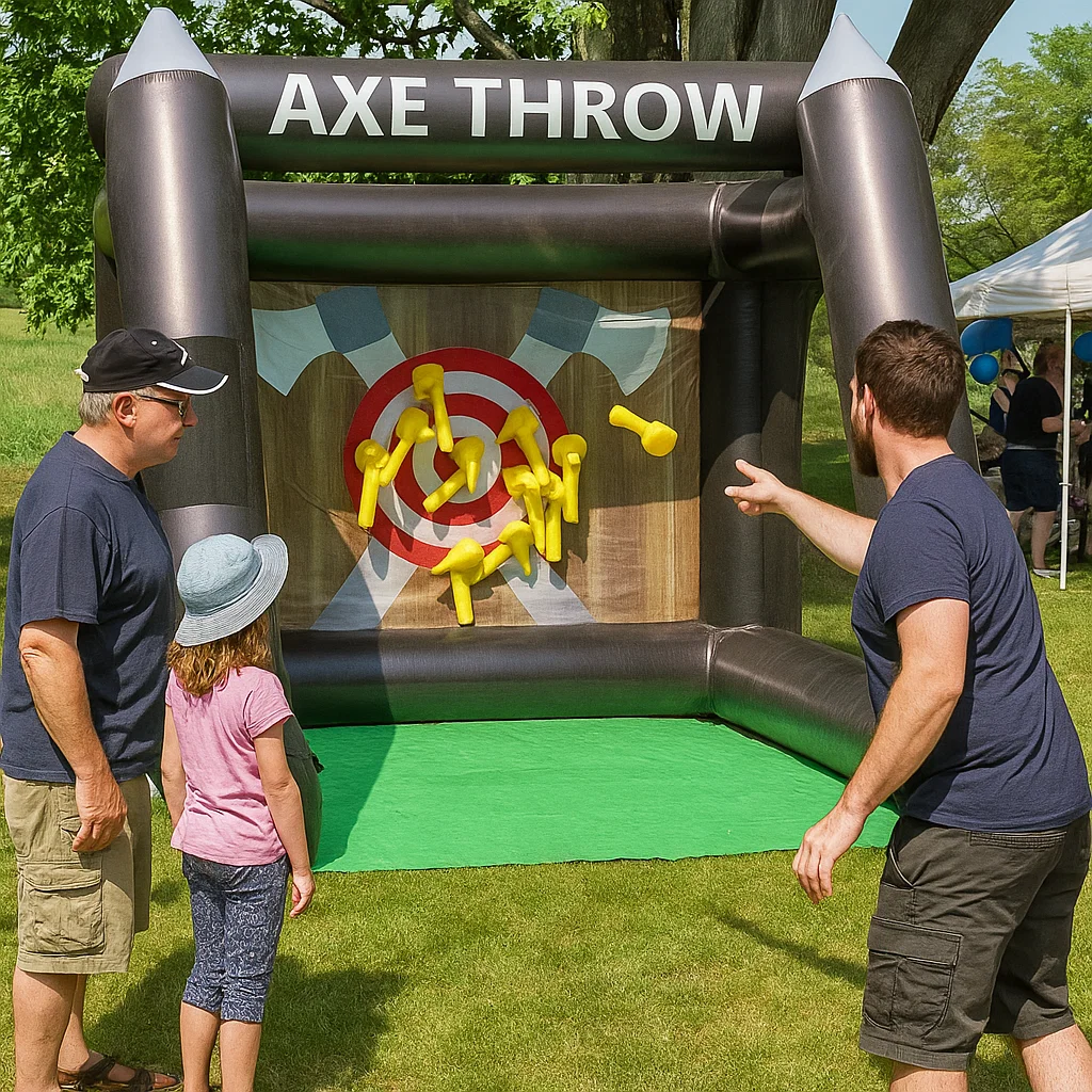 set up & supervised; high-throughput party activity.