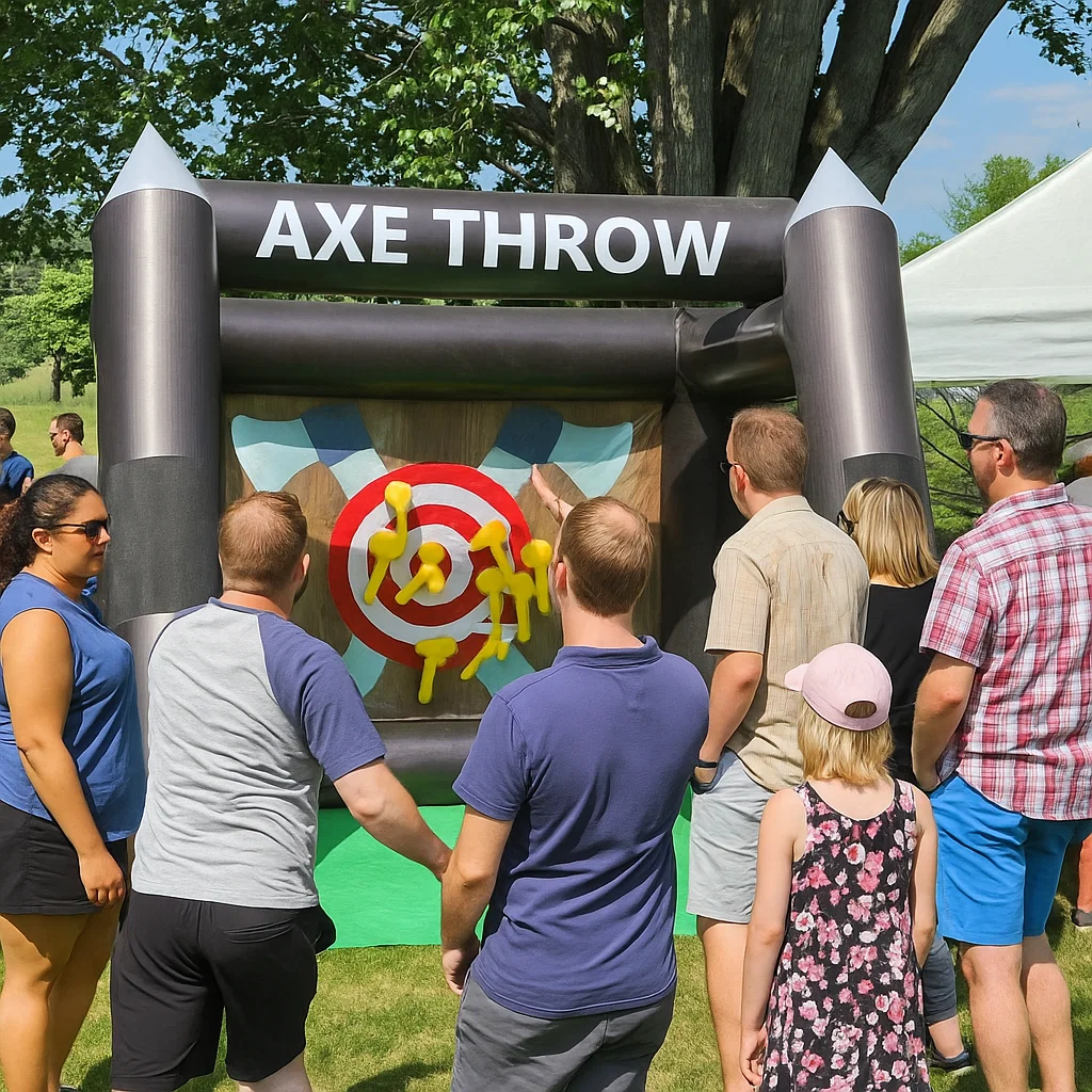 Inflatable Axe Throwing Rentals in Smithtown, NY | Party Pros East Coast