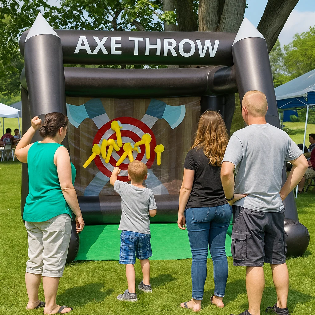 with compact footprint; photo-friendly event setup.