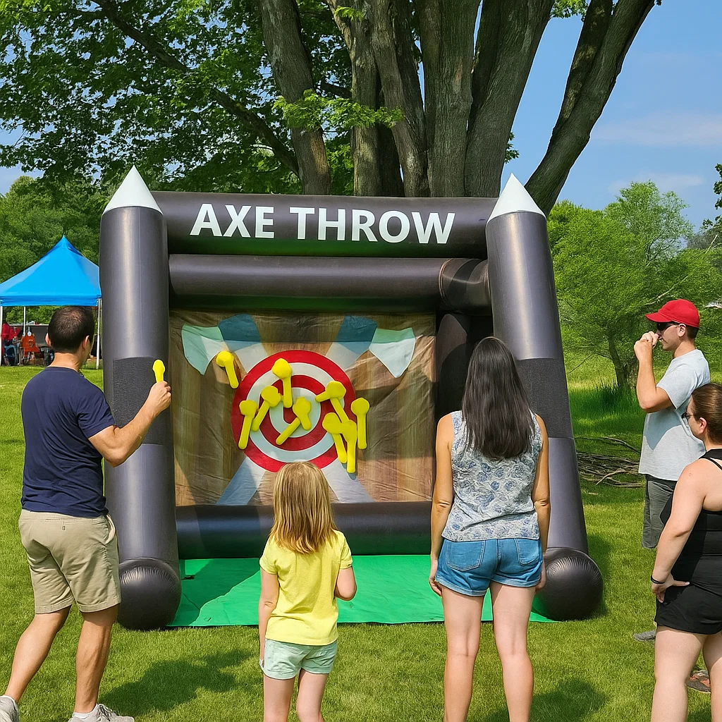Inflatable Axe Throwing Rentals in Pikesville, MD | Party Pros East Coast