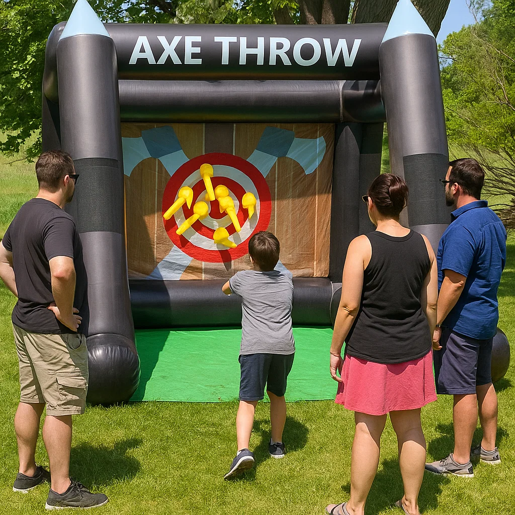 Inflatable Axe Throwing Rentals in Oradell, NJ | Party Pros East Coast