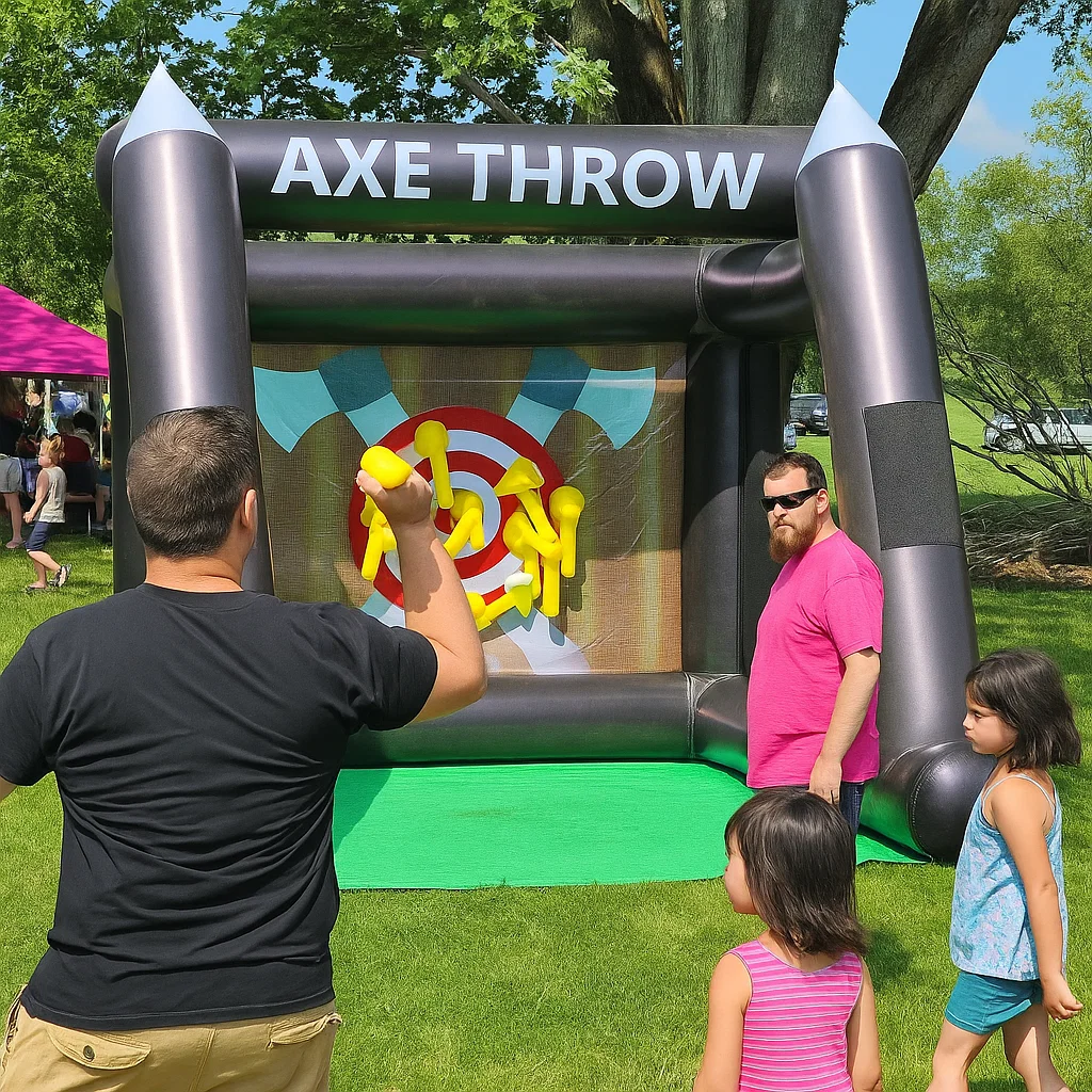 Inflatable Axe Throwing Rentals in Rumson, NJ | Party Pros East Coast