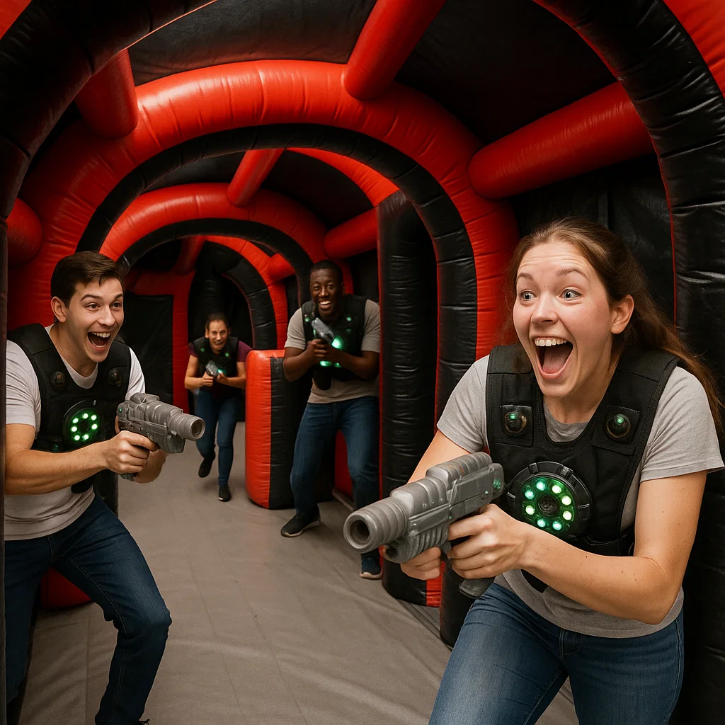 Laser tag rentals — steady aim at the vest sensor