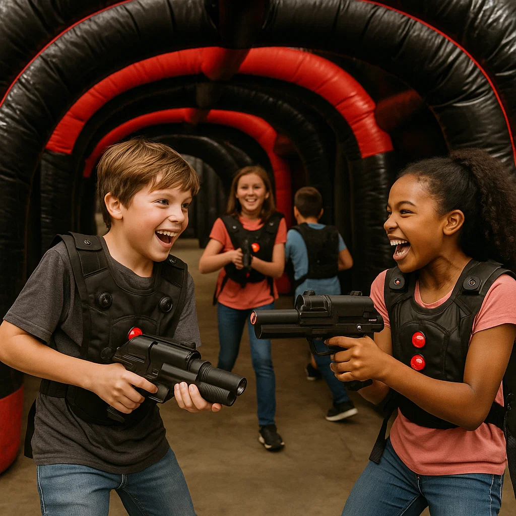 Laser tag rentals — campus orientation icebreaker game
