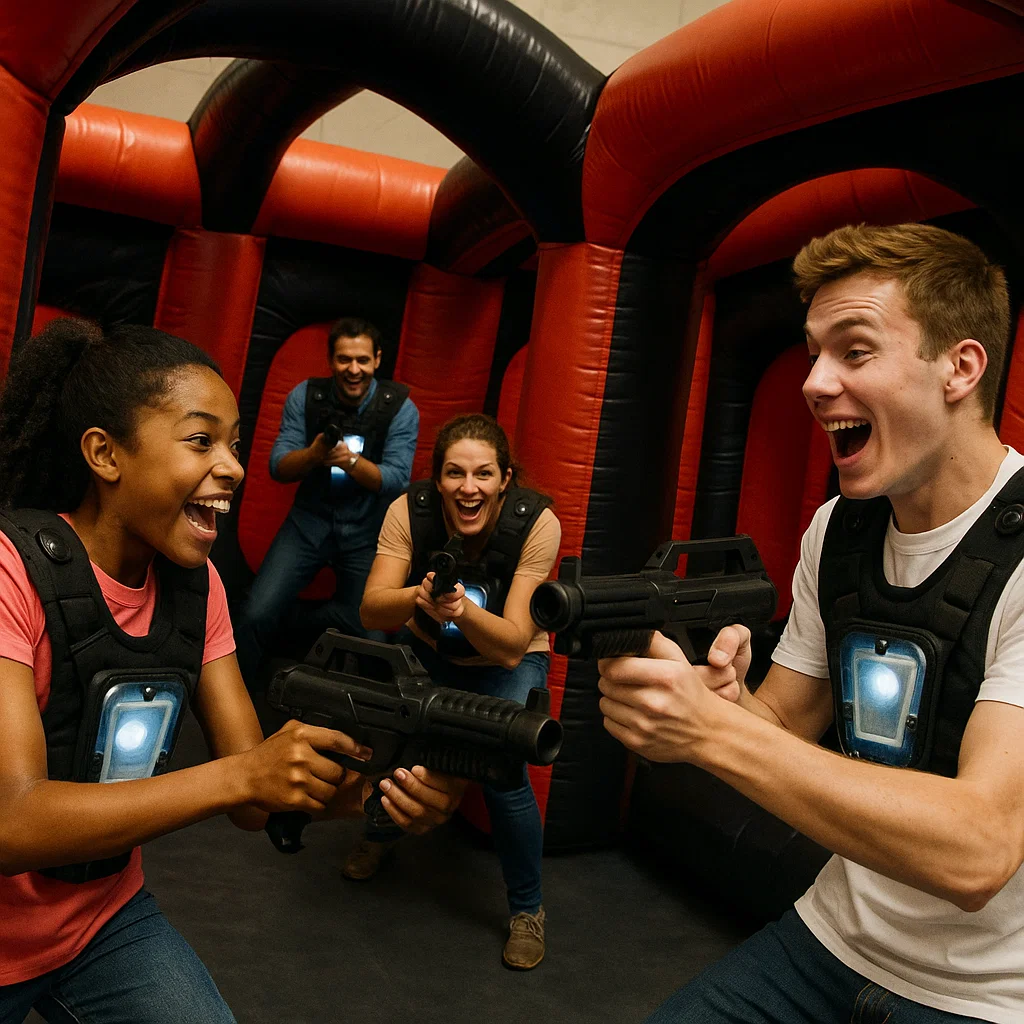 Laser tag rentals — scout troop teamwork drill