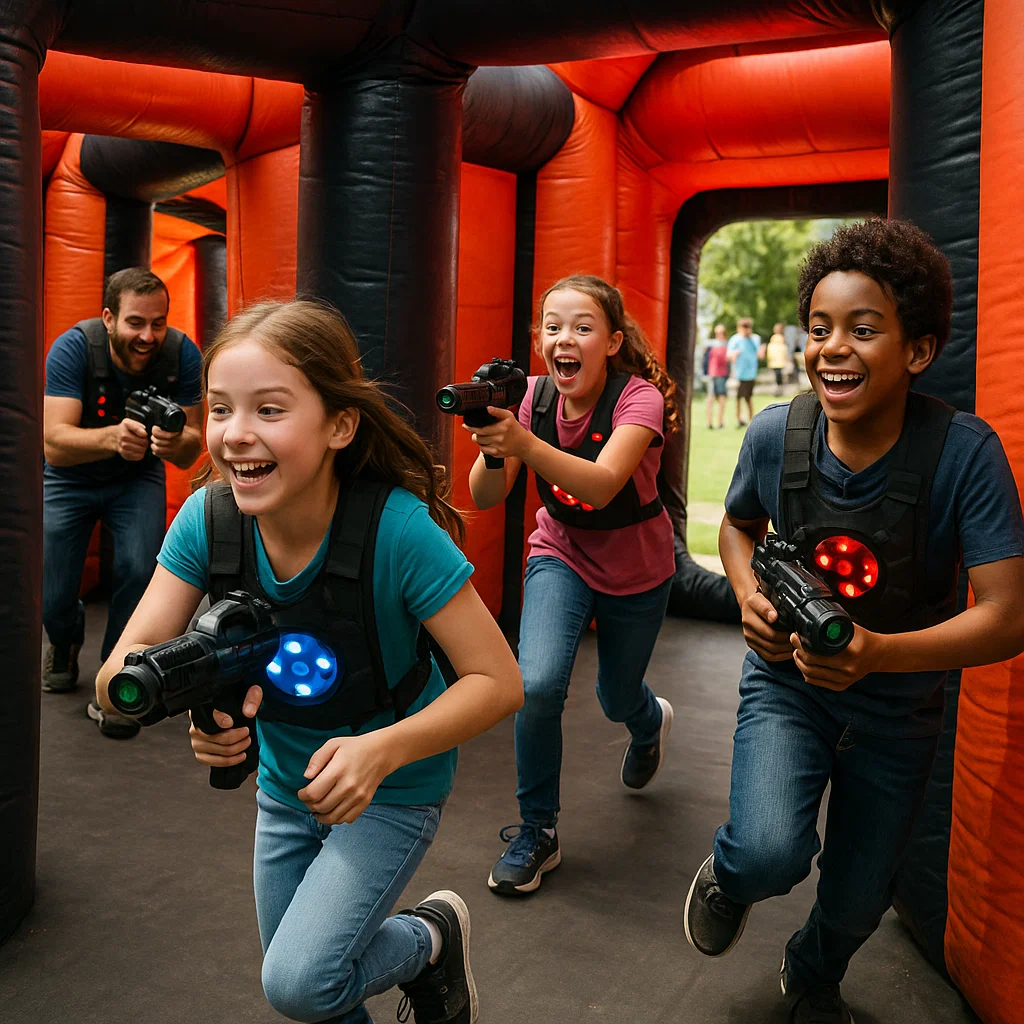 Laser tag rentals — pushing forward with careful cover