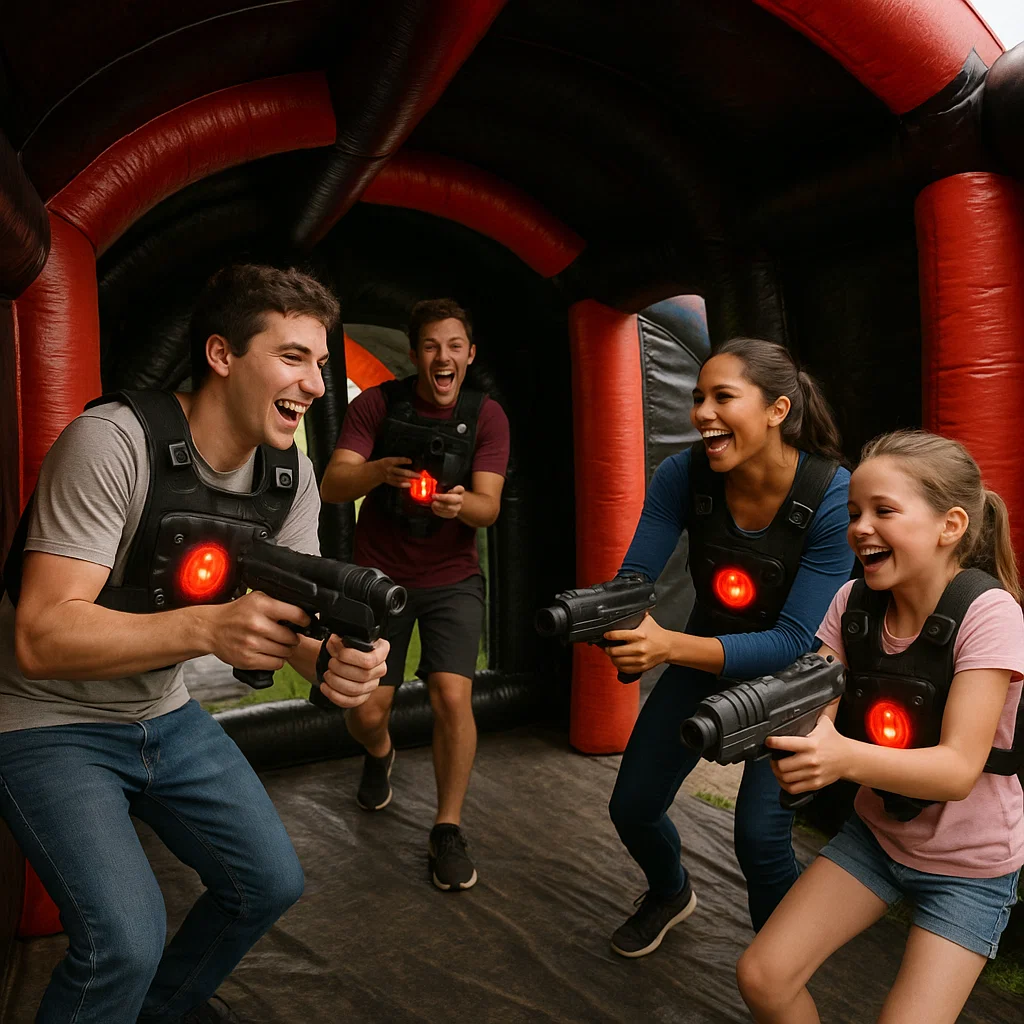Laser tag rentals — quick side-step counterplay move