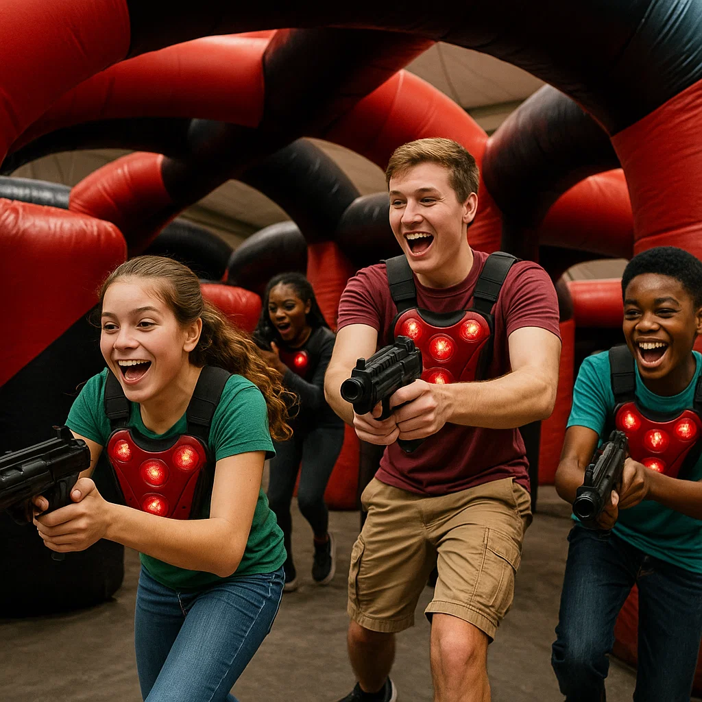 Laser tag rentals — gentle reminder of safety rules