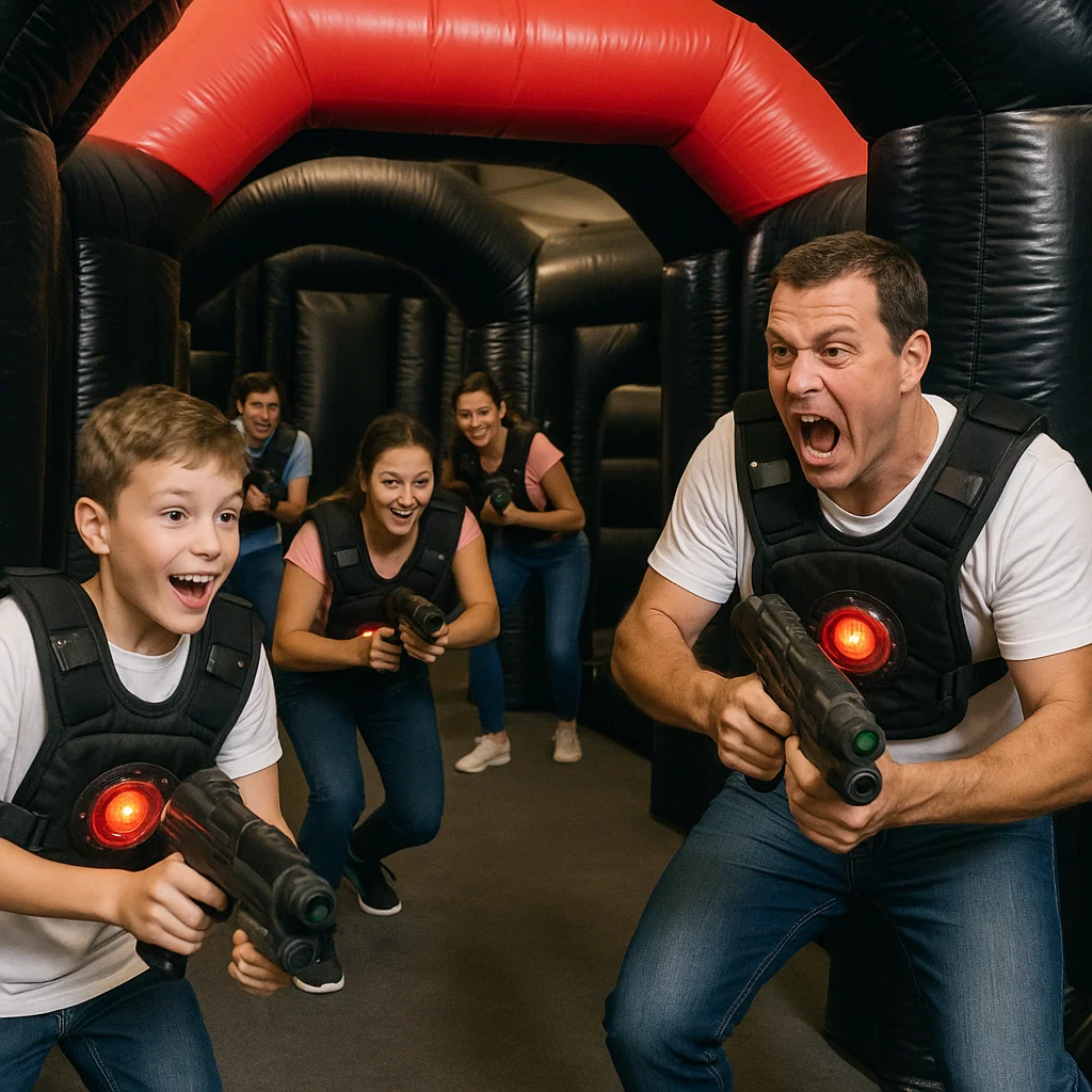 Laser tag rentals — fast handoff of the objective