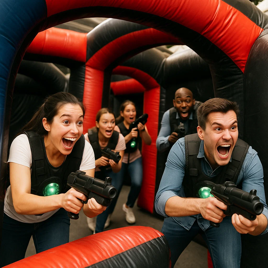 Laser tag rentals — fast lane run to capture