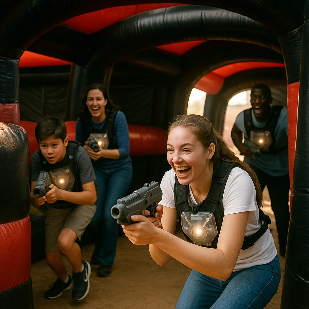 Laser tag rentals — gear gets wiped and reset