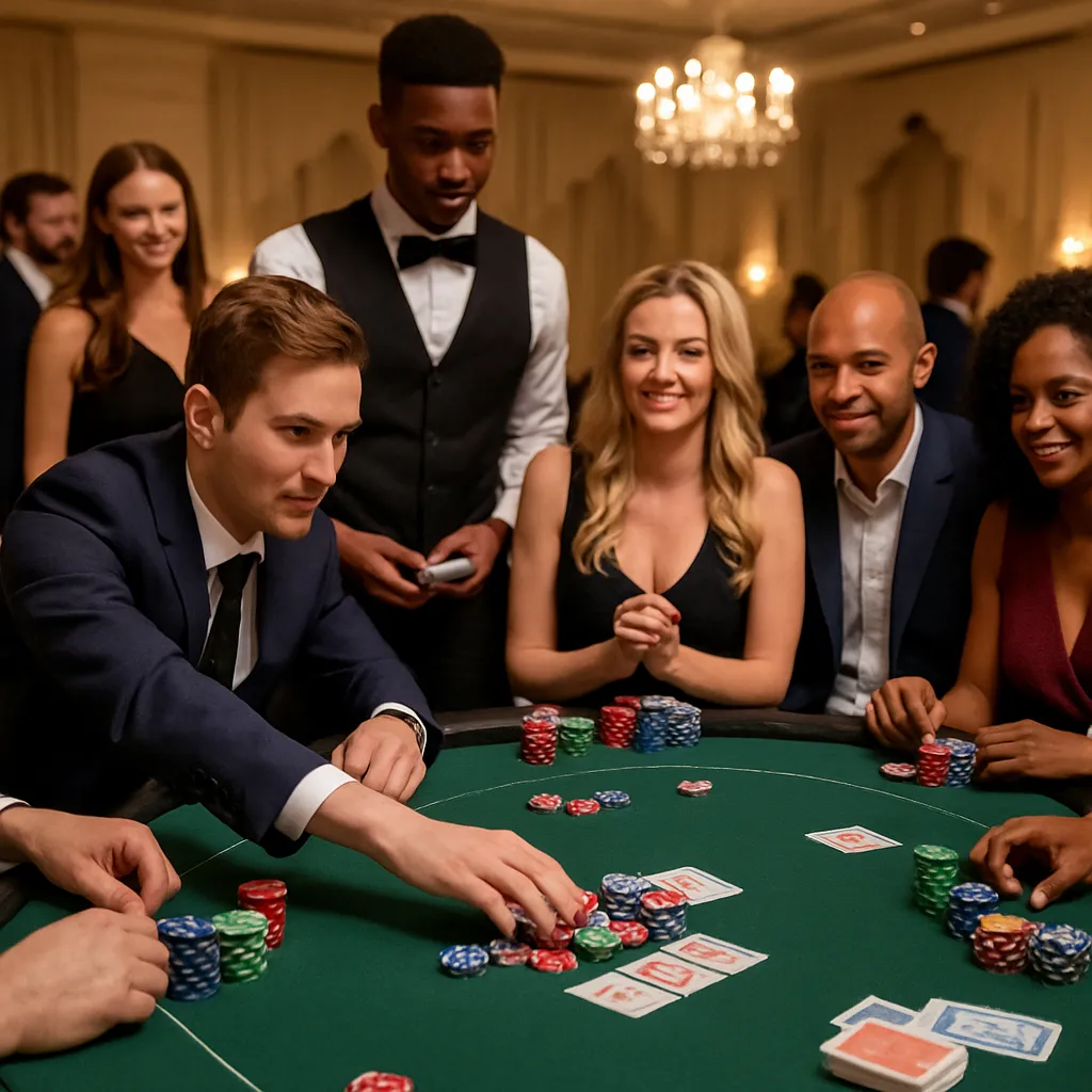 Craps table at a North Jersey event