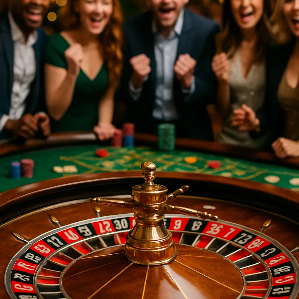Roulette wheel at a Manhattan company party