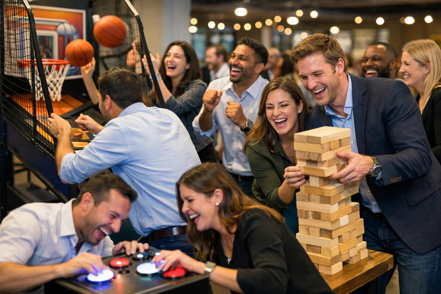 Interactive game rentals for corporate events