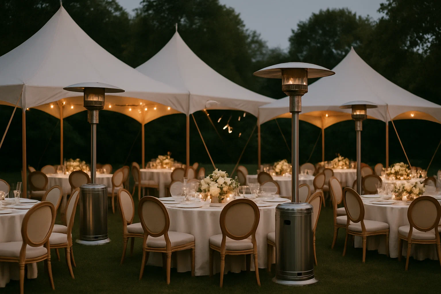 Tents, tables and chairs set up for a Philadelphia birthday party by Party Pros East Coast
