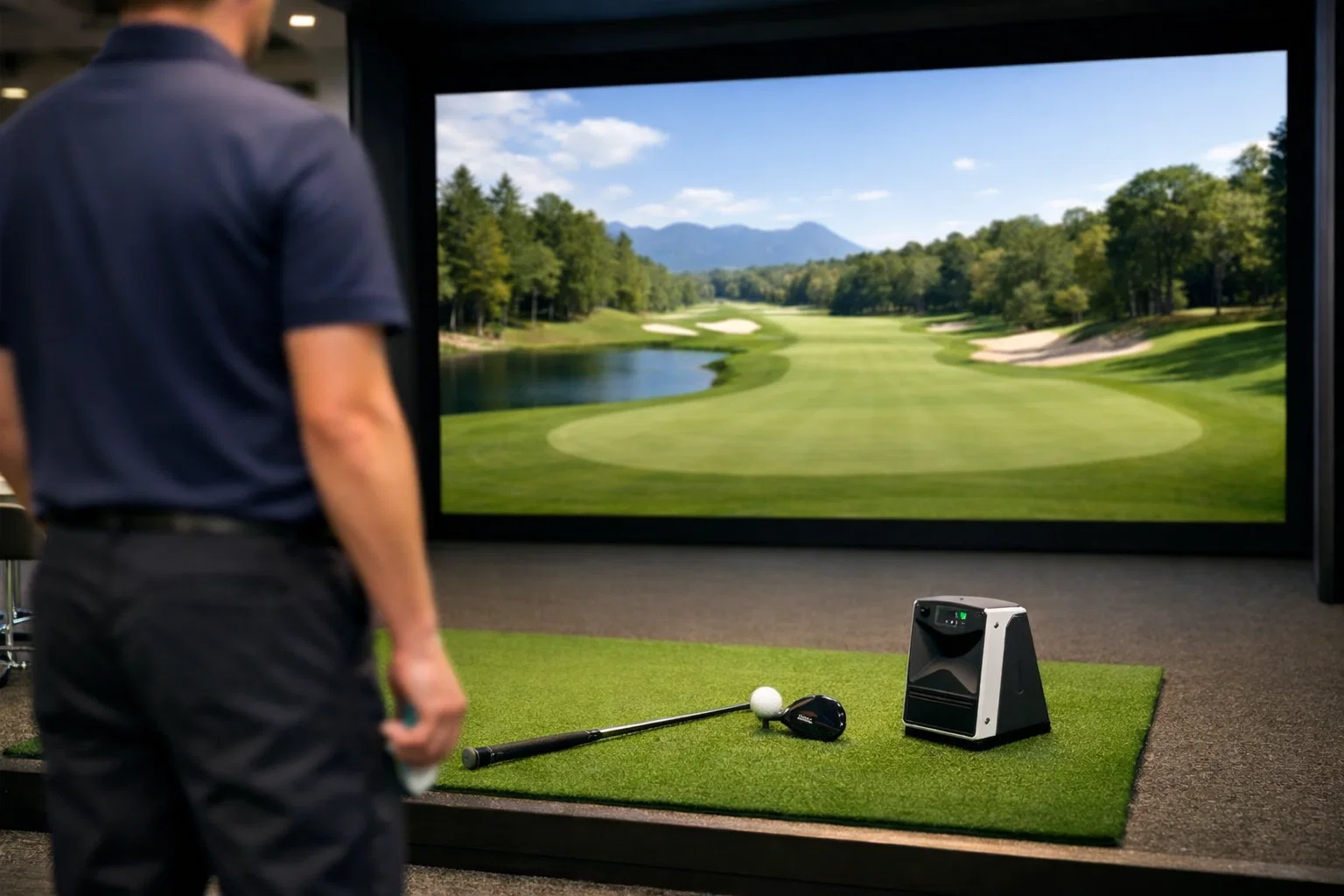 Golf simulator rental for corporate events near King of Prussia and Blue Bell PA