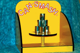Can Smash carnival game rental