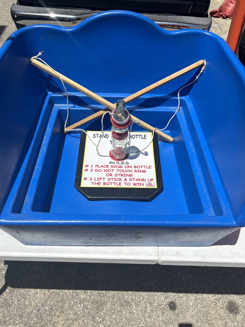 Stand-It Bottle carnival game rental