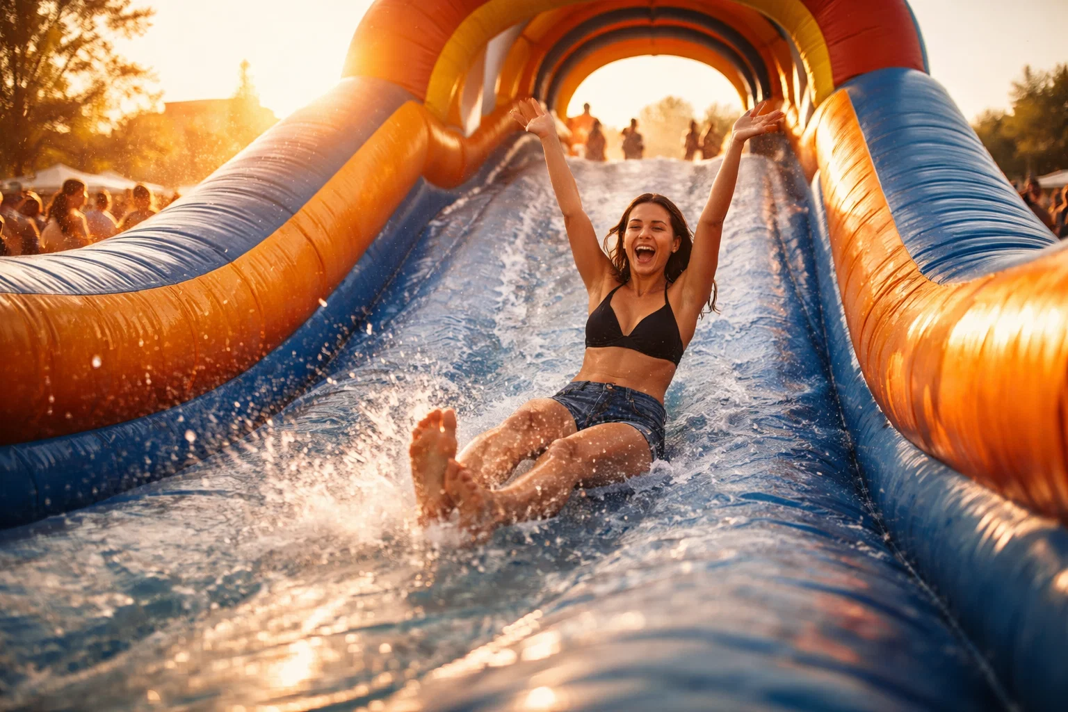 Inflatable Water Slide Rentals in Woodbury Heights, NJ - Staff On-Site Included