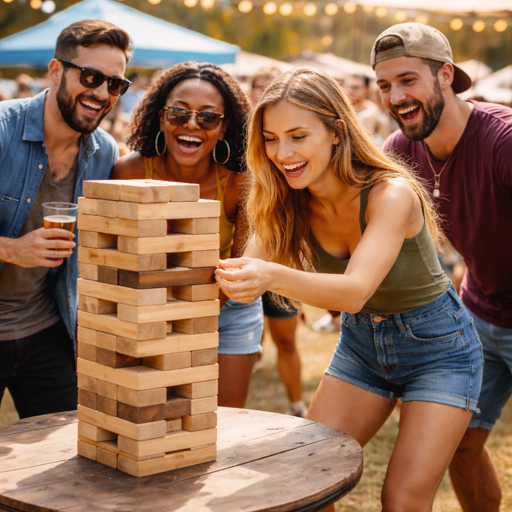 Giant jenga rental