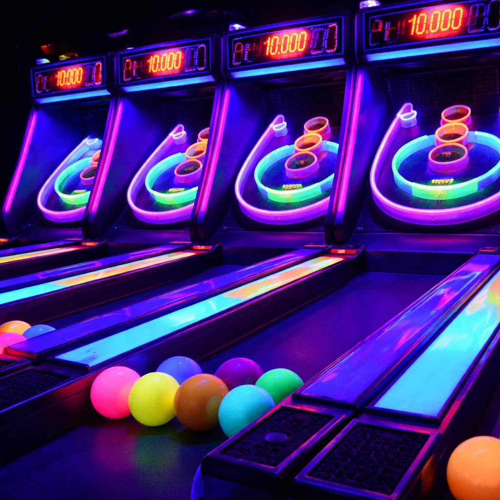 Glow skee ball rental in Delaware