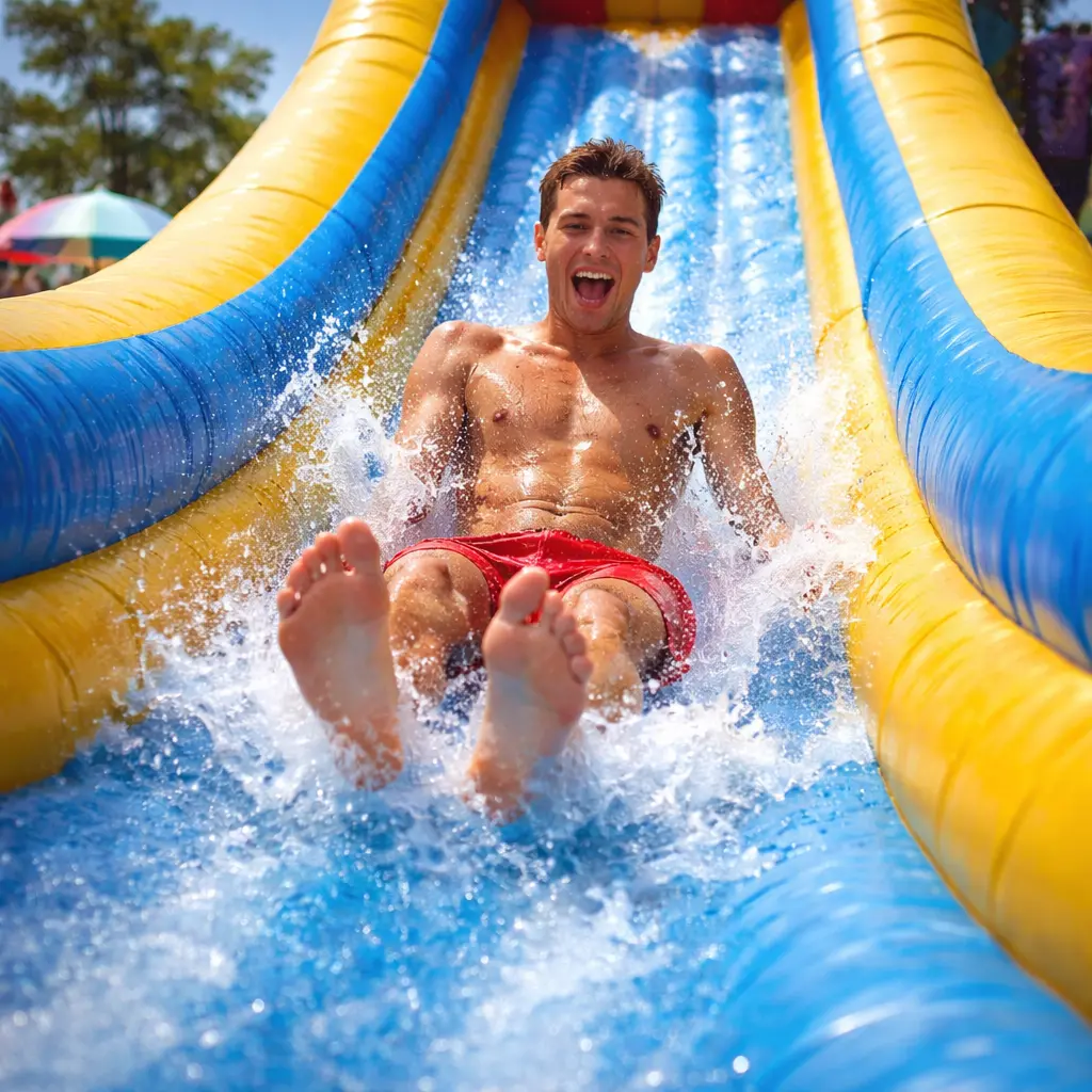 Inflatable water slide rentals