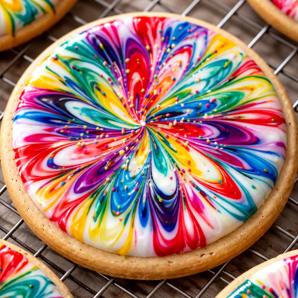 Spin art cookies holiday activity in Delaware