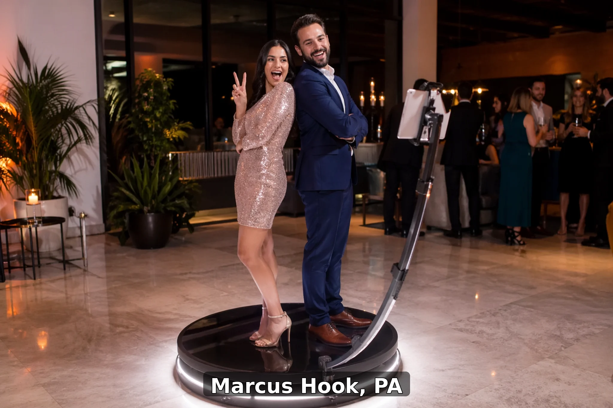 360 Photo Booth Rentals in Marcus Hook, Pennsylvania
