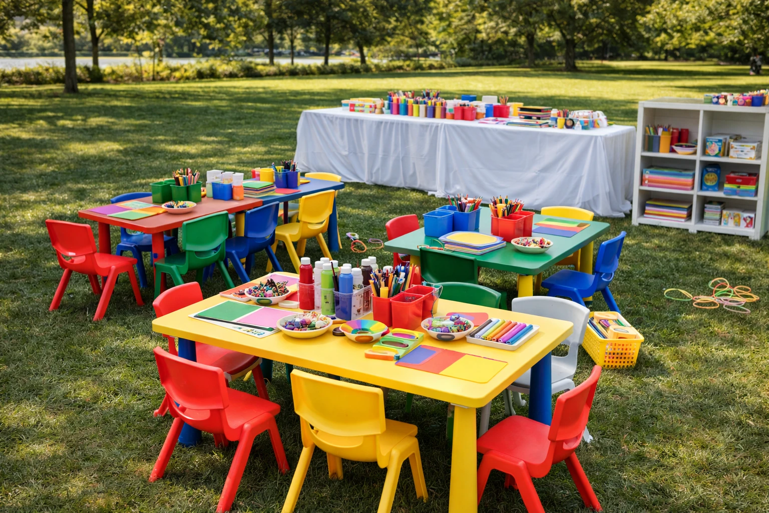 Arts and crafts rentals in Delaware with creative activity stations for kids and families