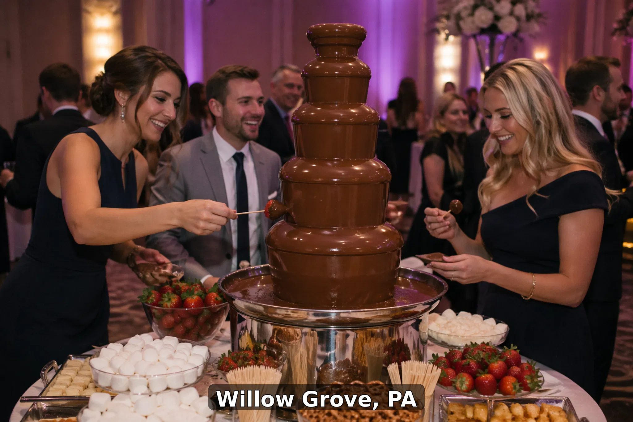 Chocolate Fountain Rentals in Willow Grove, Pennsylvania