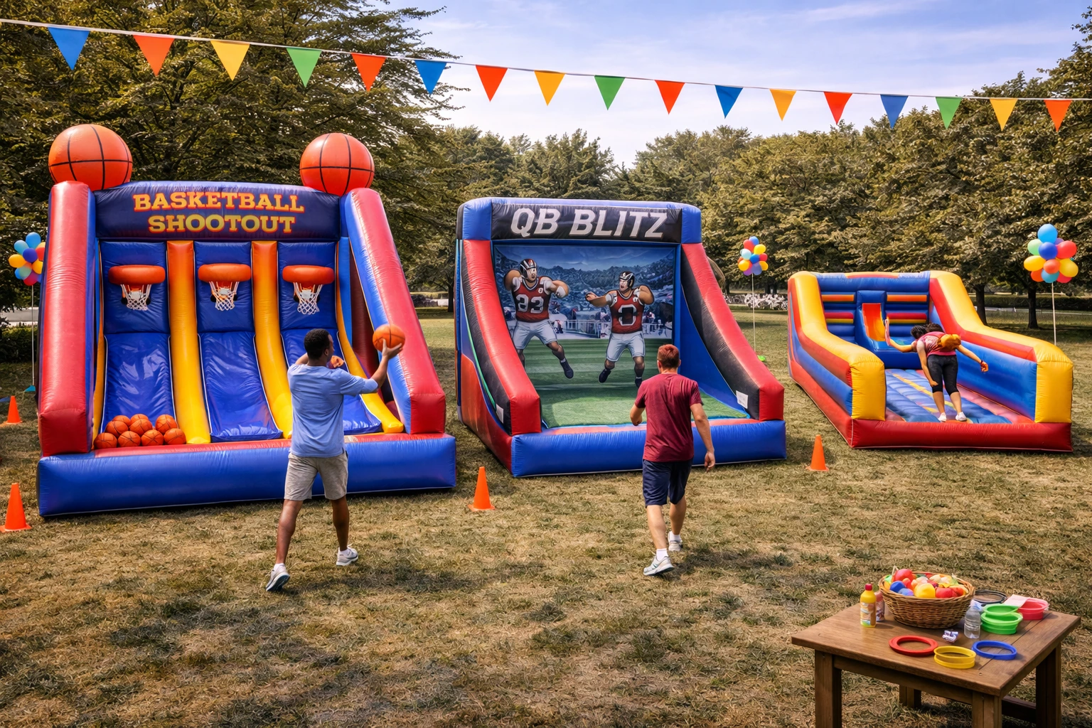 Interactive game rentals in Delaware with sports challenges and active event attractions