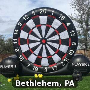 Giant Soccer Dart Rentals in Bethlehem, Pennsylvania