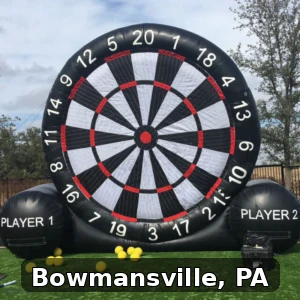 Giant Soccer Dart Rentals in Bowmansville, Pennsylvania