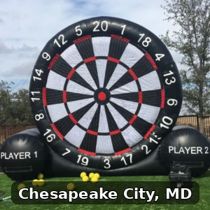 Giant Soccer Dart Rentals in Chesapeake City, Maryland