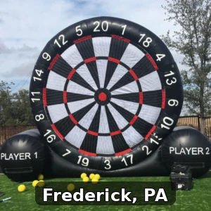 Giant Soccer Dart Rentals in Frederick, Pennsylvania