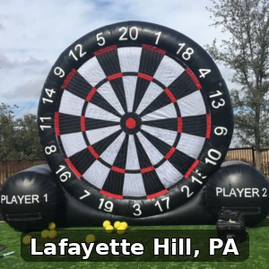 Giant Soccer Dart Rentals in Lafayette Hill, Pennsylvania