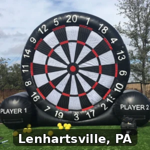 Giant Soccer Dart Rentals in Lenhartsville, Pennsylvania