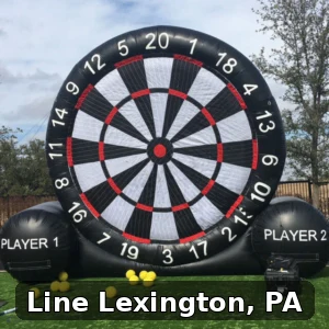 Giant Soccer Dart Rentals in Line Lexington, Pennsylvania