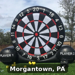 Giant Soccer Dart Rentals in Morgantown, Pennsylvania