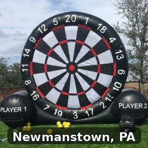 Giant Soccer Dart Rentals in Newmanstown, Pennsylvania