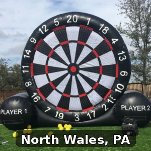Giant Soccer Dart Rentals in North Wales, Pennsylvania