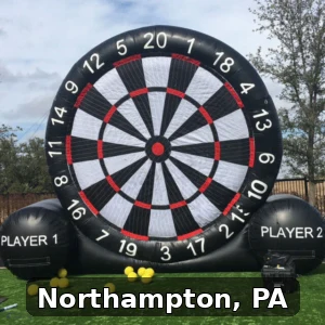 Giant Soccer Dart Rentals in Northampton, Pennsylvania