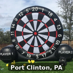 Giant Soccer Dart Rentals in Port Clinton, Pennsylvania