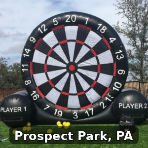 Giant Soccer Dart Rentals in Prospect Park, Pennsylvania