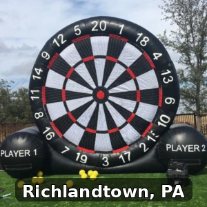 Giant Soccer Dart Rentals in Richlandtown, Pennsylvania
