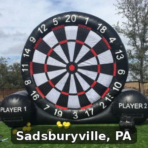 Giant Soccer Dart Rentals in Sadsburyville, Pennsylvania