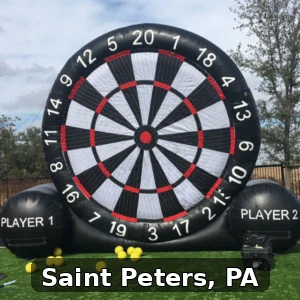 Giant Soccer Dart Rentals in Saint Peters, Pennsylvania